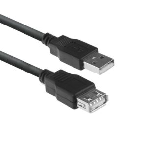 ACT AC3040 | USB 2.0 Kabel | USB-A naar USB-A | 1.8m | Zwart