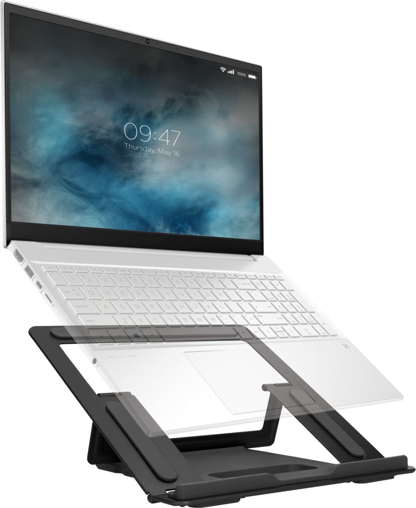 Mobiparts Laptopstandaard | Metaal | Zwart | Geschikt tot 17.3"