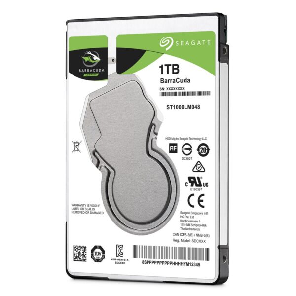 Seagate Barracuda HDD 2.5" | 1TB SATA III | 5400RPM