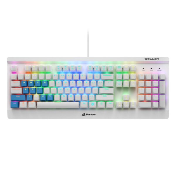 Sharkoon Skiller SGK3 RGB | Bedraad Gaming Toetsenbord | QWERTY | Wit