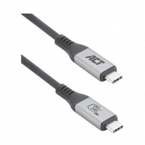ACT AC7431 | Thunderbolt 5 USB4 Kabel | USB-C naar USB-C | 1,5 m | USB-IF gecertificeerd | Zwart