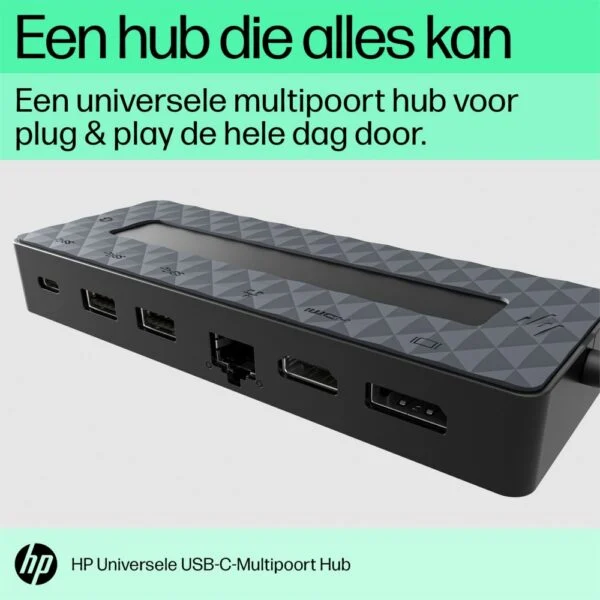 HP Universal Multiport Hub | USB-C | Zwart