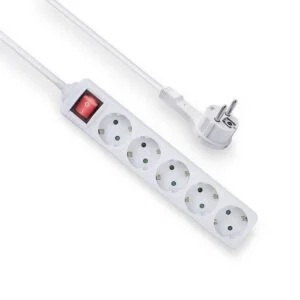 ACT AC2455 | Stekkerdoos | 5 Stopcontacten | 1,5 m | Binnen | Wit