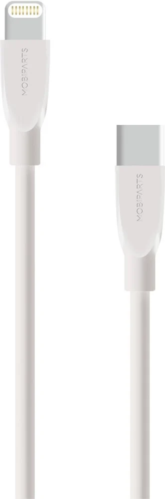 Mobiparts kabel | Lightning naar USB-C | 2A | 1 m | Wit