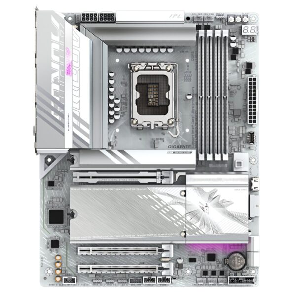 Gigabyte B860 AORUS ELITE WIFI7 ICE | Socket LGA 1851 (V1) | Intel B860 | 4xDDR5 | ATX | Moederbord