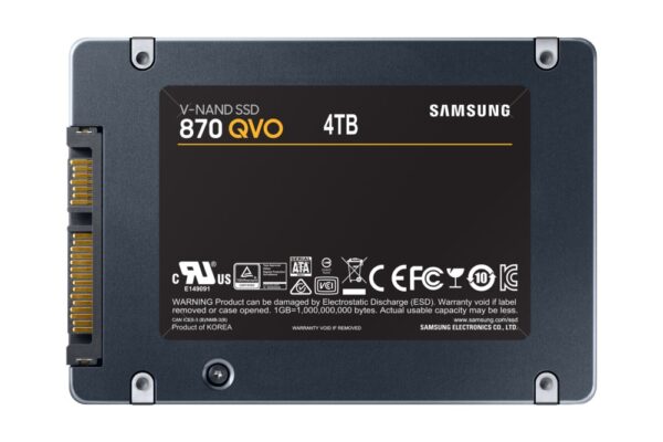 Samsung 870 QVO | 4TB SATA SSD | 2.5'' | 560MB/s Lezen | 530MB/s Schrijven