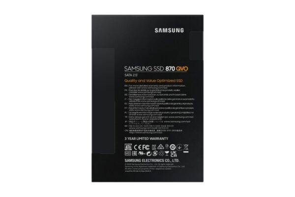 Samsung 870 QVO | 8TB SATA SSD | 2.5" | 560 MB/s Lezen | 530 MB/s Schrijven