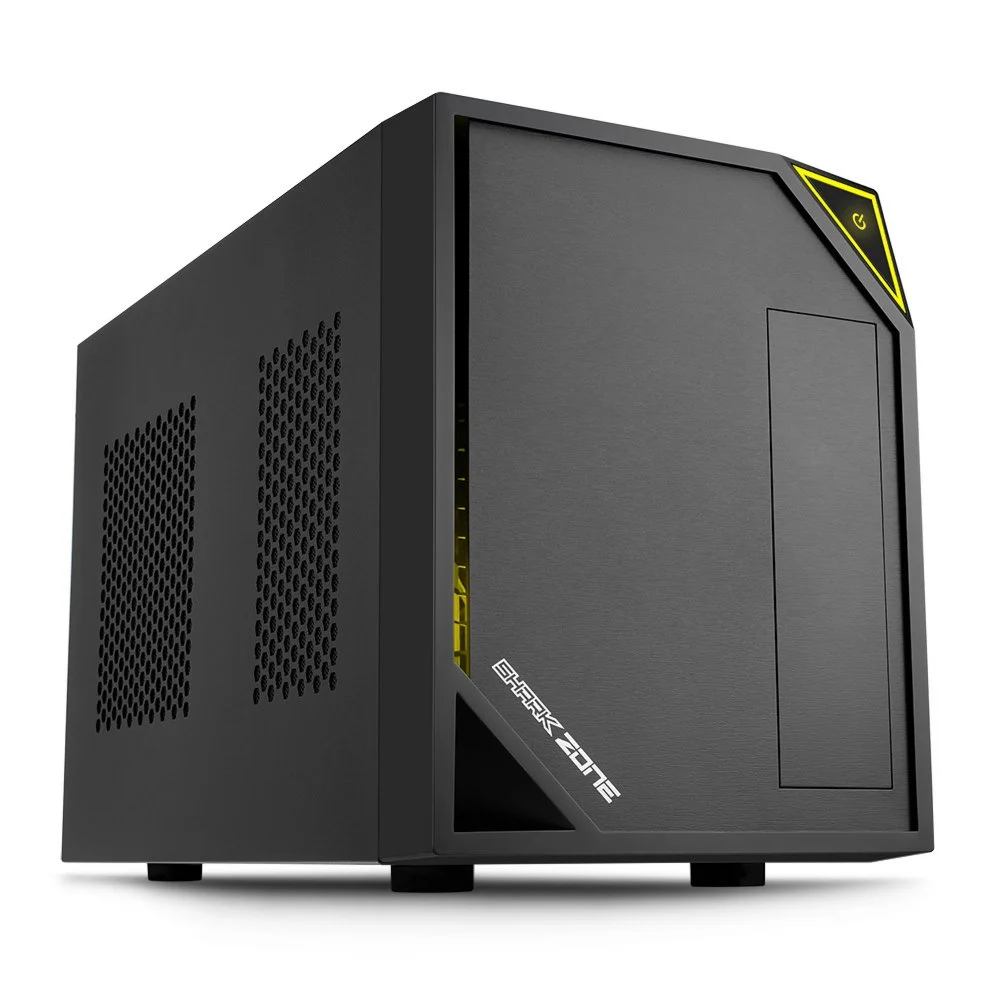 Sharkoon Shark Zone C10 | Mini-ITX Case | Zwart/Geel - Image 4
