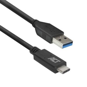 ACT AC7416 | USB 3.2 Gen 1 | USB-C naar USB-A | 1m | Zwart