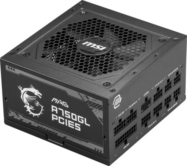 MSI MAG A750GL PCIE5 | 750 Watt Gold ATX 3.0 PSU | Modulair | Power Supply | Voeding