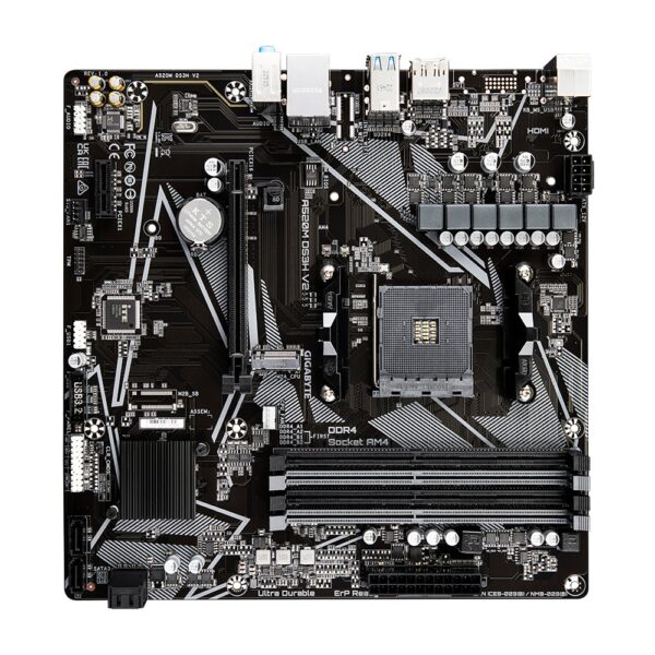Gigabyte A520M DS3H V2 | Socket AM4 | AMD A520 | 4xDDR4 | Micro ATX | Moederbord