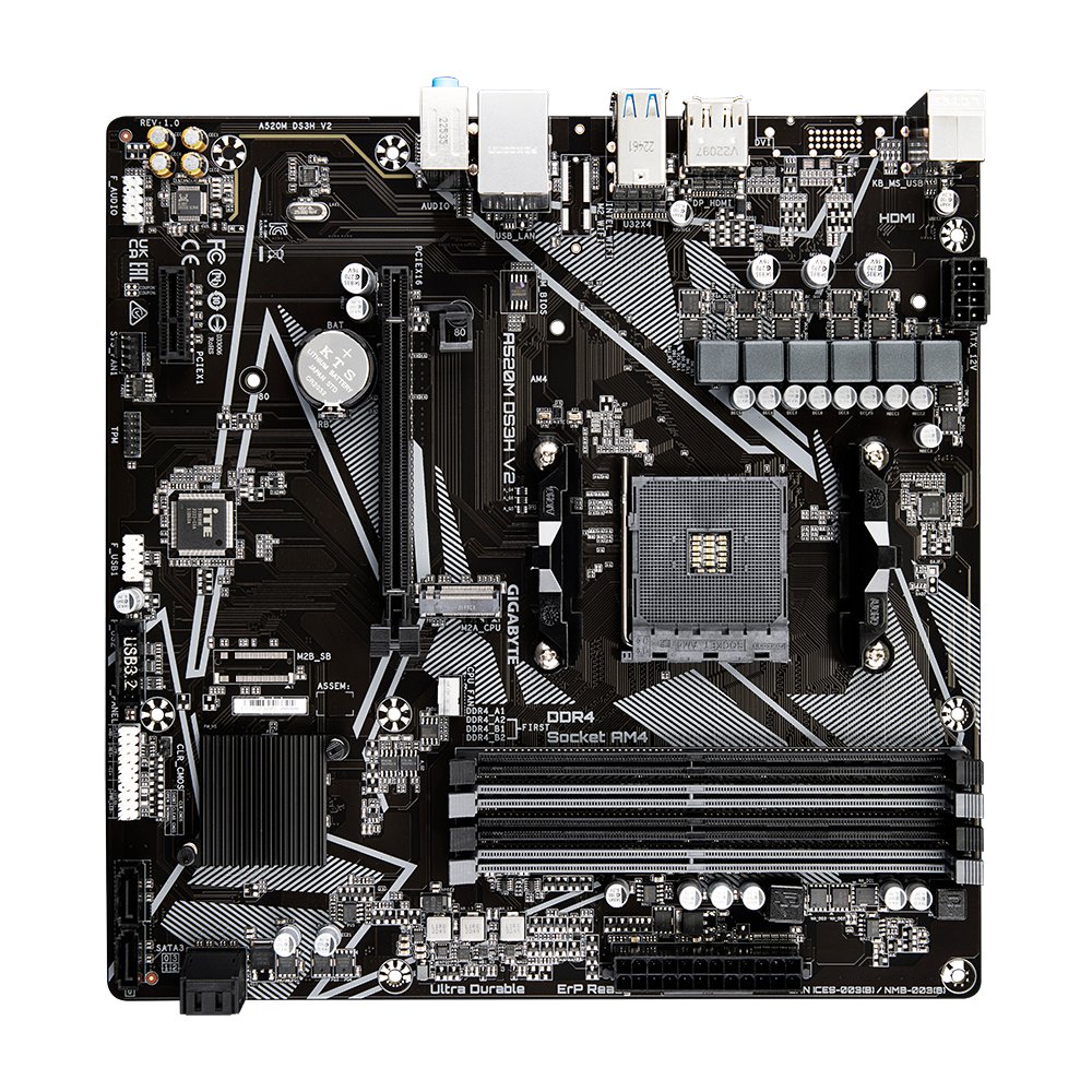 Gigabyte A520M DS3H V2 | Socket AM4 | AMD A520 | 4xDDR4 | Micro ATX | Moederbord - Image 5