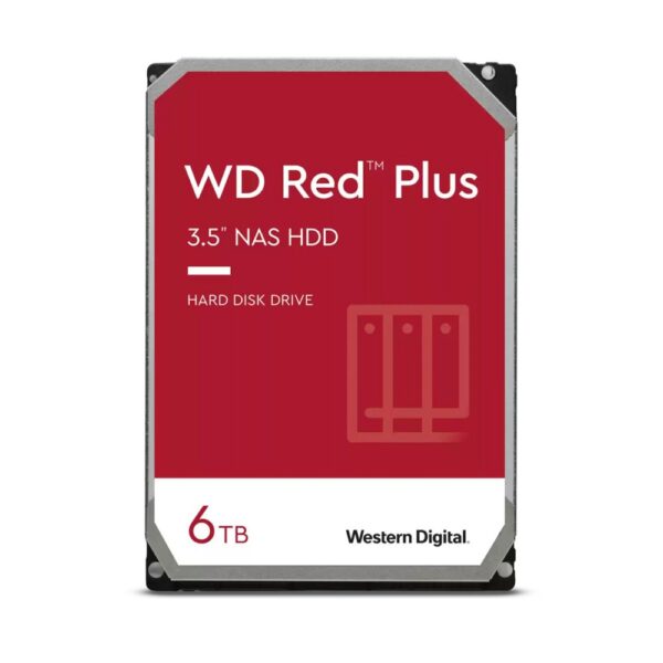 Western Digital Red Plus NAS HDD 3.5" | 6TB SATA III | 540RPM