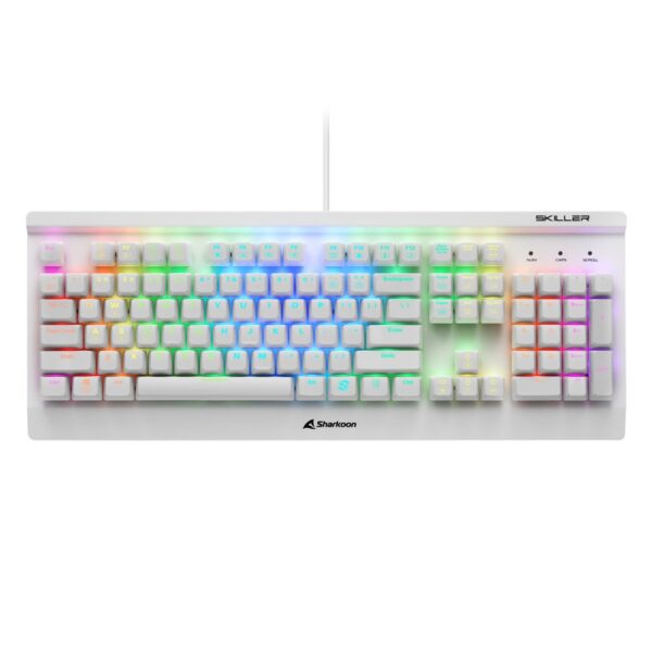 Sharkoon Skiller SGK3 RGB | Bedraad Gaming Toetsenbord | QWERTY | Wit