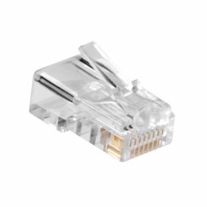 ACT AC4110 kabelconnector RJ45 | Zilver Transparant | 10 Stuks