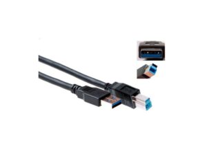 ACT | USB 3.0 Kabel | USB 3.2 Gen 1 | USB-A naar USB-B | 1m | Zwart