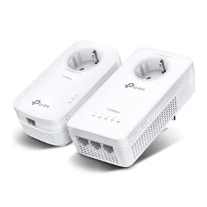 TP-Link TL-WPA8631P KIT | AV1300 Powerline Adapter Set | 1300 Mbps | Gigabit Ethernet | Wi-Fi AC1200 | Met Stopcontact | Wit