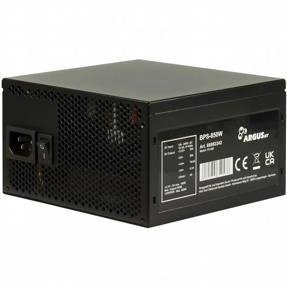 Inter-Tech ArgusNT BPS-850W | 850 Watt Bronze ATX 3.1 | Voeding | PSU - Image 4