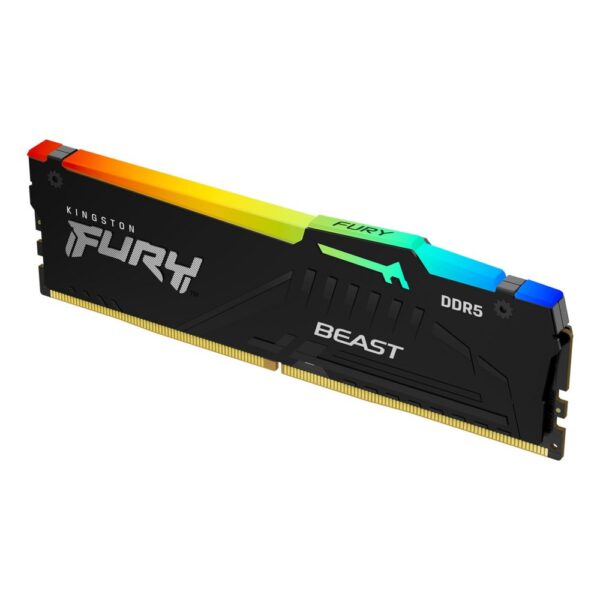 Kingston Fury Beast RGB | 1x16GB DDR5 | 5200MHz | DIMM | CL36 | Geheugenmodule | RAM