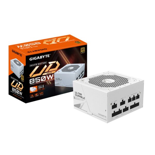 GIGABYTE UD850GM PG5W | 850 Watt Gold ATX 3.0 PSU | Modulair | Power Supply | Voeding