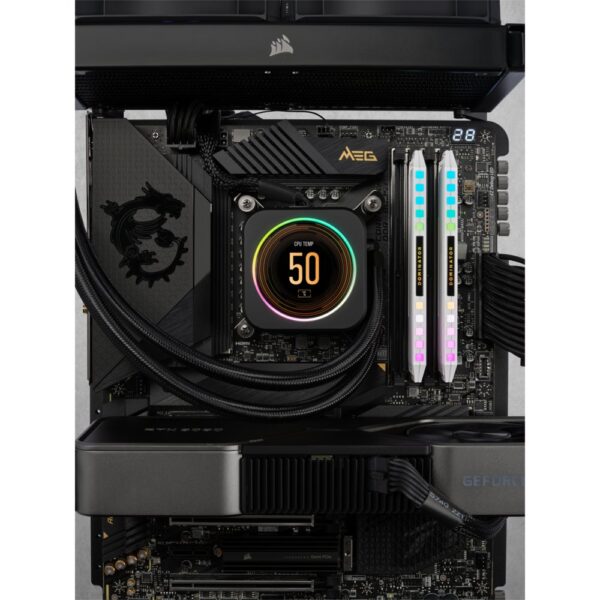 Corsair Dominator Platinum RGB Wit | 32GB 2x16GB DDR5 | 5600MHz | DIMM | CL40 | Geheugenmodule | RAM
