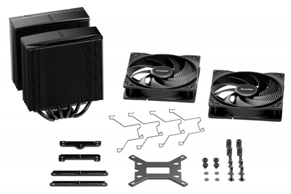 be quiet! Pure Rock Pro 3 Black | 250W TDP | 155mm Hoogte | 120mm Fans | CPU Luchtkoeler