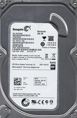Seagate HDD 3.5" | 250GB SATA III | 7200RPM | PULLED
