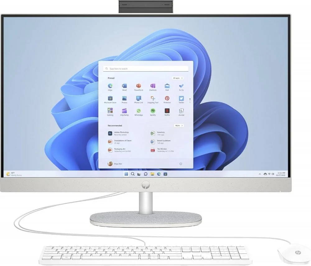 HP All-in-One 24-cr0089ny | 23.8'' Full HD IPS Touchscreen | Intel Core i5-1334U | 8GB RAM | 512GB SSD | W11 Professional