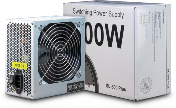 Inter-Tech SL-500 PLUS | 500 Watt ATX PSU | Power Supply | Voeding