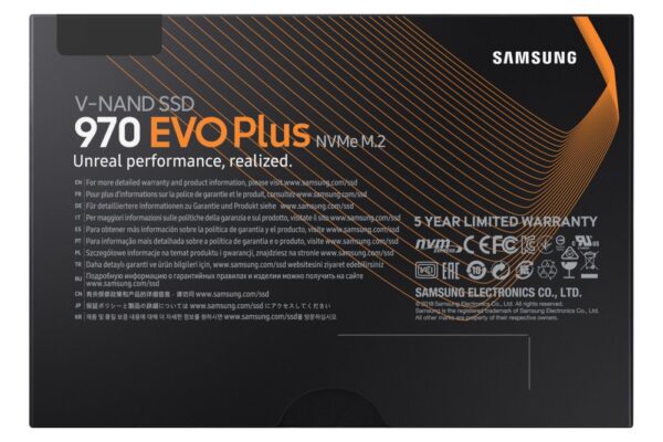 Samsung 970 Evo Plus | 250GB NVMe SSD | M.2 | 3.500MB/s