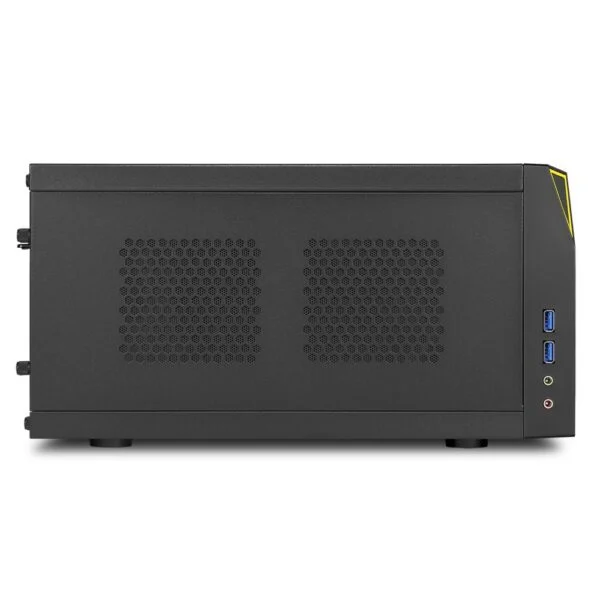 Sharkoon Shark Zone C10 | Mini-ITX Case | Zwart/Geel