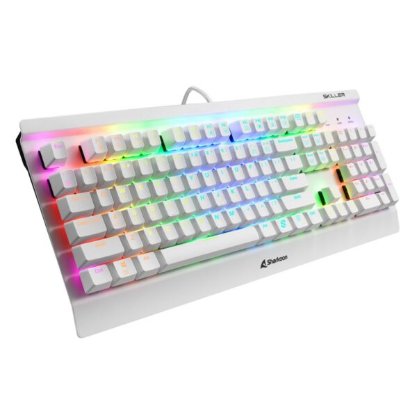 Sharkoon Skiller SGK3 RGB | Bedraad Gaming Toetsenbord | QWERTY | Wit