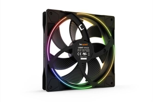 be quiet! Light Wings | 140mm PWM Case Fan | Zwart | 1 stuk