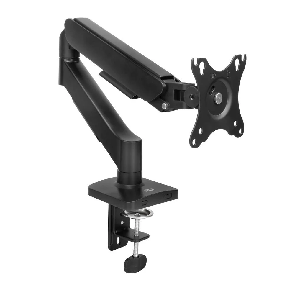 ACT AC8313 Essentials | Verstelbare Monitor-bureaubeugel | Tot 35" | Max 9 kg | VESA 75x75 / 100x100 | 1 Monitor | Gasveer