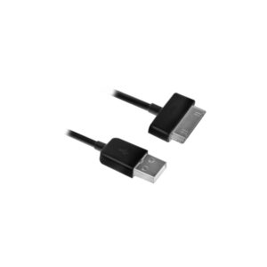 Ewent mobiele telefoonkabel | USB-A naar Samsung 30-pin | 1 m | Zwart | EW9907
