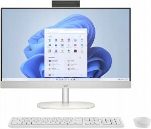 HP All-in-One | 24'' Full HD IPS | AMD Ryzen 3 7320U | 8GB DDR5 | 512GB SSD | IR Camera | W11 Professional | Met Keyboard &…