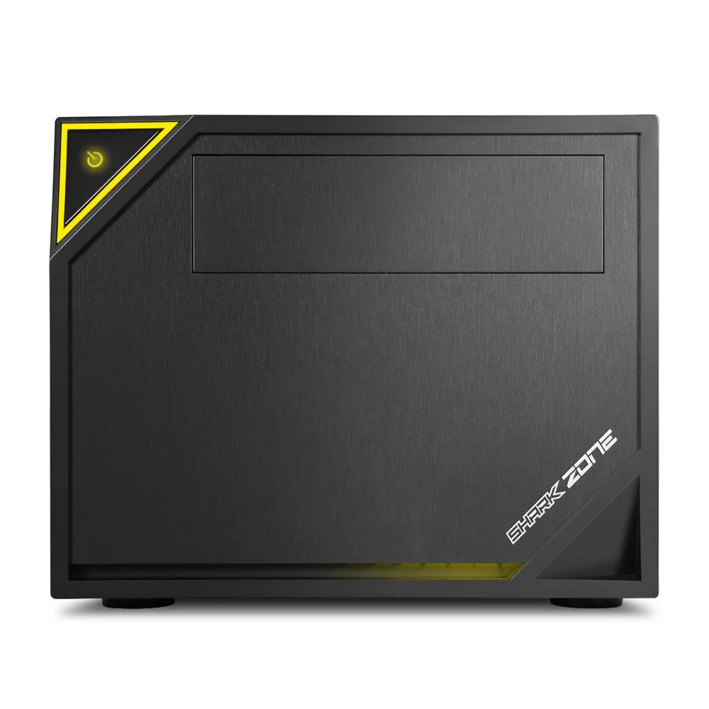 Sharkoon Shark Zone C10 | Mini-ITX Case | Zwart/Geel - Image 5