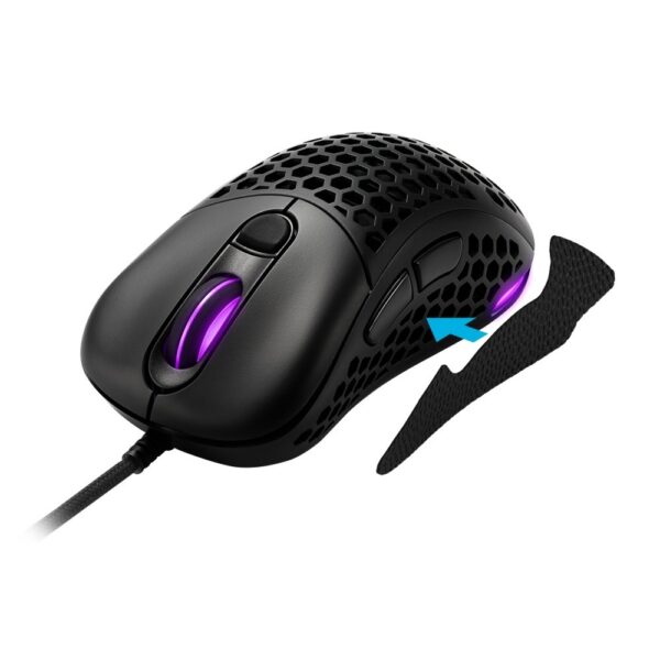 Sharkoon Light² 200 Side Grip | Muisgreep | Antislip | PU-leer met noppenstructuur | Geschikt voor Light² 200 muis
