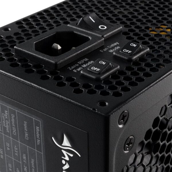 Sharkoon SilentStorm Cool Zero | 650 Watt Gold ATX PSU | Modulair | Power Supply | Voeding