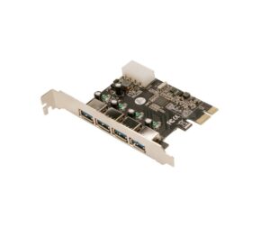 LogiLink PC0057A | PCI Express USB 3.2 Gen 1 (3.1 Gen 1) Kaart | 4x USB-A Poorten | 5 Gbit/s | Intern
