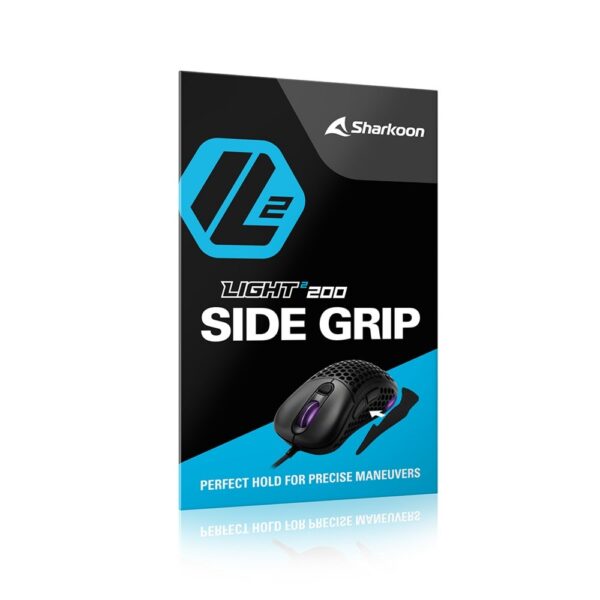 Sharkoon Light² 200 Side Grip | Muisgreep | Antislip | PU-leer met noppenstructuur | Geschikt voor Light² 200 muis