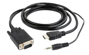 Gembird A-HDMI-VGA-03-6 | HDMI naar VGA Adapter met Audio | 1,8 m | Zwart