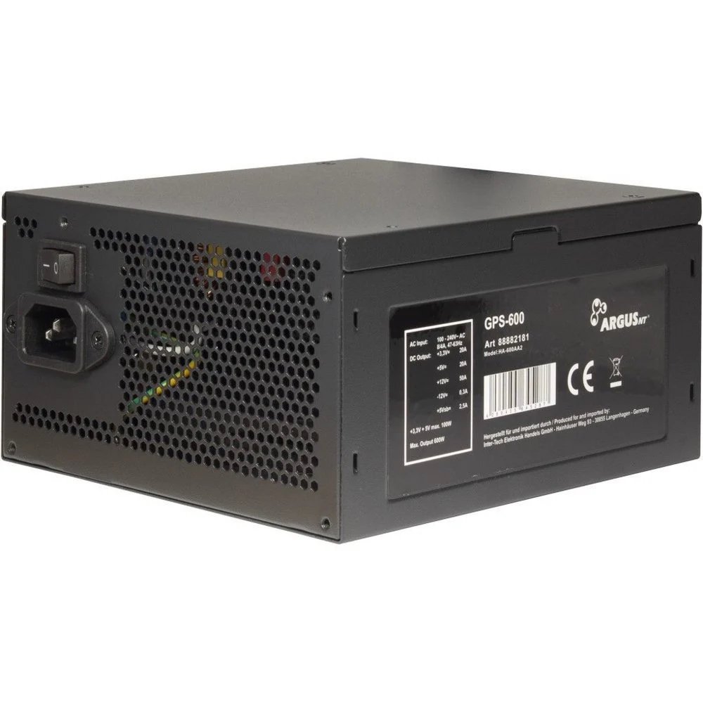 Inter-Tech Argus GPS-600 | 600 Watt Gold ATX PSU | Power Supply | Voeding - Image 4