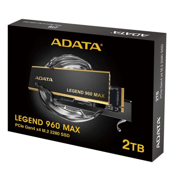 ADATA Legend 960 Max | 2TB NVMe SSD | M.2 Gen4 | 7400 MB/s Lezen | 6800 MB/s Schrijven