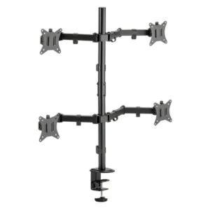 SBOX LCD-352/4-2 | Verstelbare Monitor-bureaubeugel | Tot 32" | Max 9kg | VESA 100x100 | 4 Monitoren