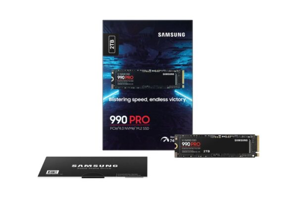 Samsung 990 PRO | 2TB NVMe SSD | M.2 Gen4 | 7.450MB/s Lezen | 6.900MB/s Schrijven