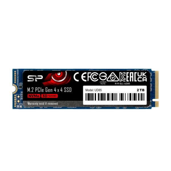 Silicon Power UD85 | 250GB NVMe SSD | M.2 Gen4 | 3.300MB/s Lezen | 1.300MB/s Schrijven
