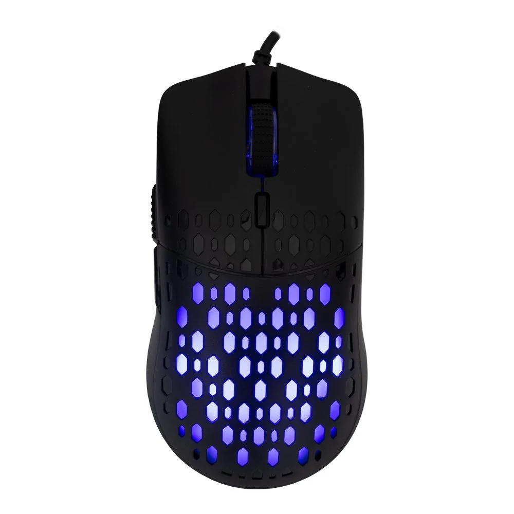 Baracuda OCTOPUS RGB | Bekabelde Gaming Muis | Rechtshandig | USB-A | 3600 DPI | Zwart