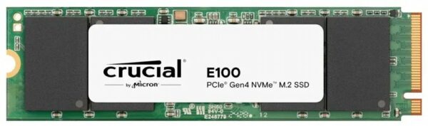 Crucial E100 | 1TB NVMe SSD | M.2 Gen4 | 5.000MB/s Lezen | 4.500MB/s Schrijven