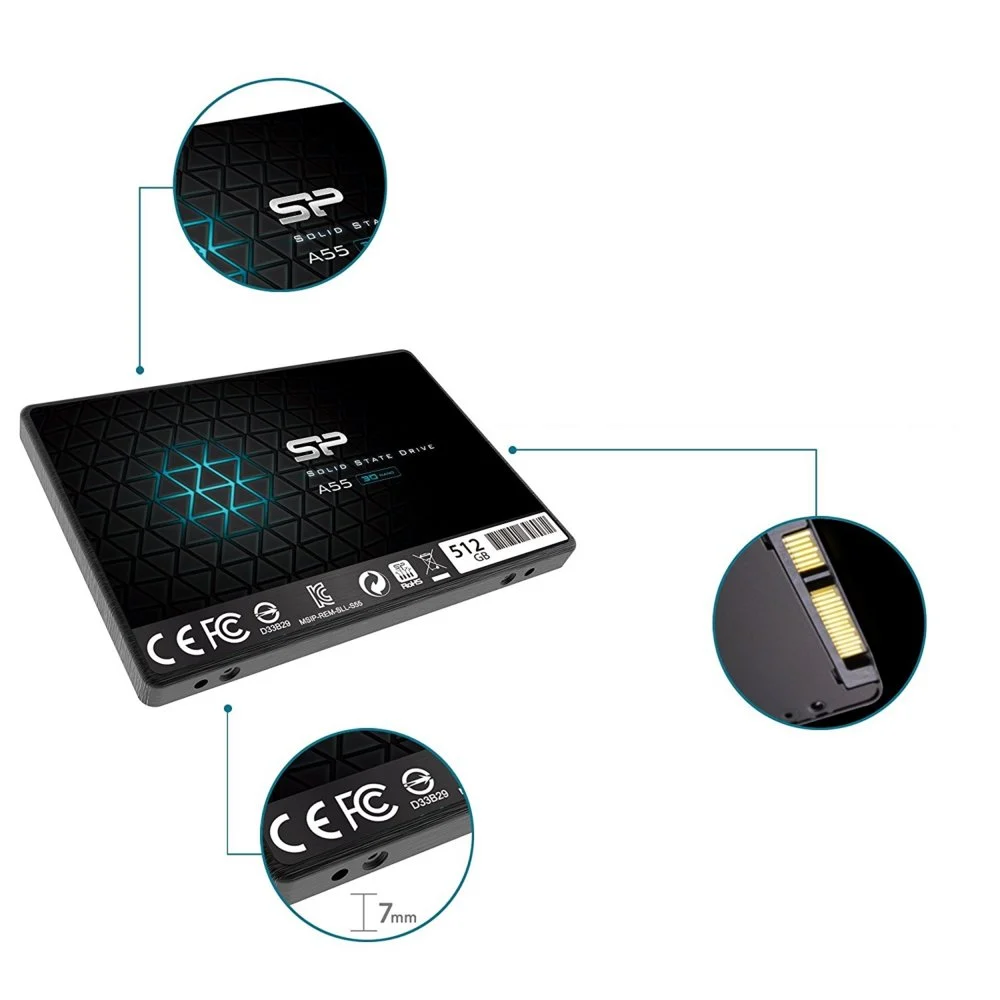 Silicon Power Ace A55 | 512GB SATA SSD | 2.5" | 500 MB/s Lezen | 450 MB/s Schrijven - Image 6